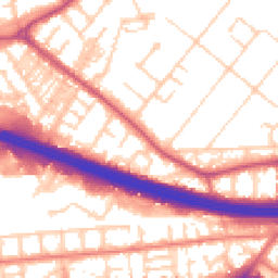 Daytime road noise heatmap for M30 9HQ