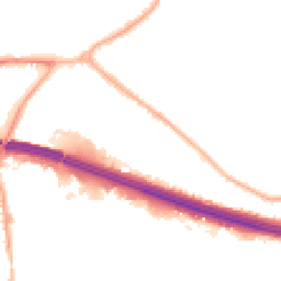 Night-time road noise heatmap for M30 9PB