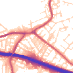 Daytime road noise heatmap for M30 9PS