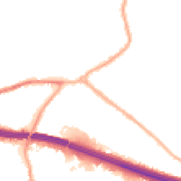 Night-time road noise heatmap for M30 9PS