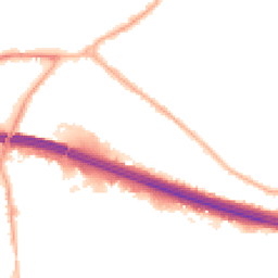 Night-time road noise heatmap for M30 9QE