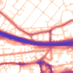 Daytime road noise heatmap for M30 9QN