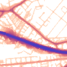 Daytime road noise heatmap for M30 9QU