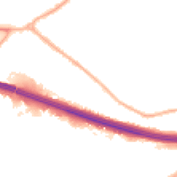 Night-time road noise heatmap for M30 9QU
