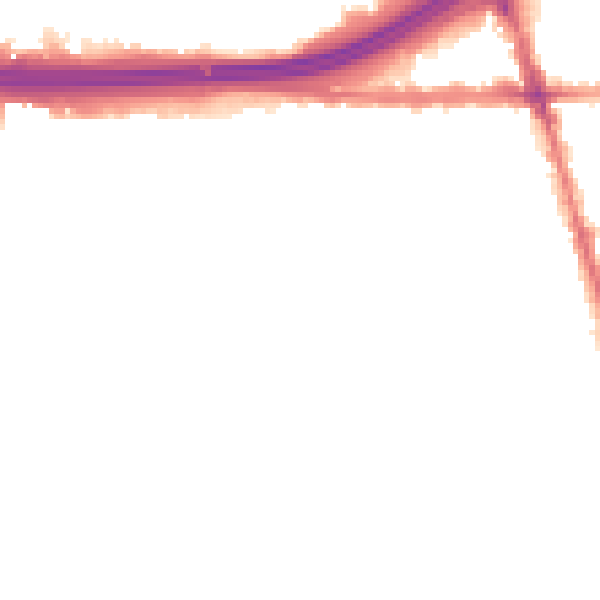 Night-time road noise heatmap for M34 2BZ