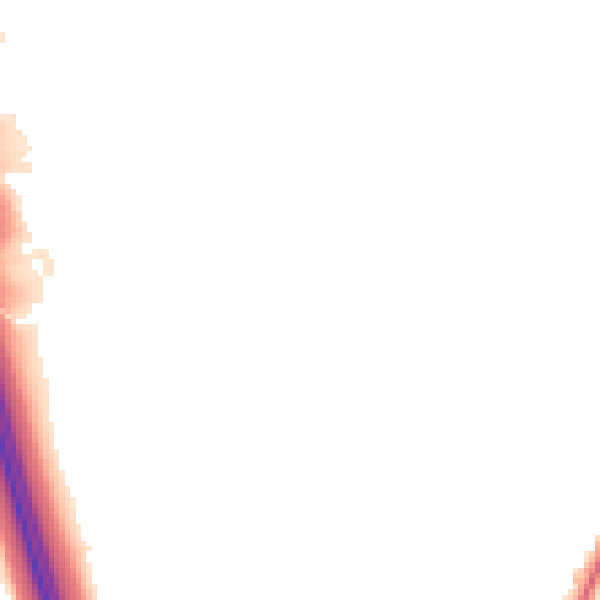 Night-time road noise heatmap for M34 2DP