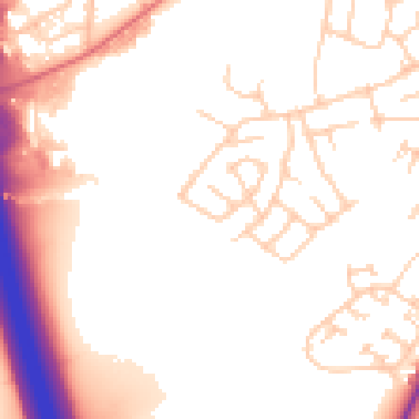 Daytime road noise heatmap for M34 2DQ