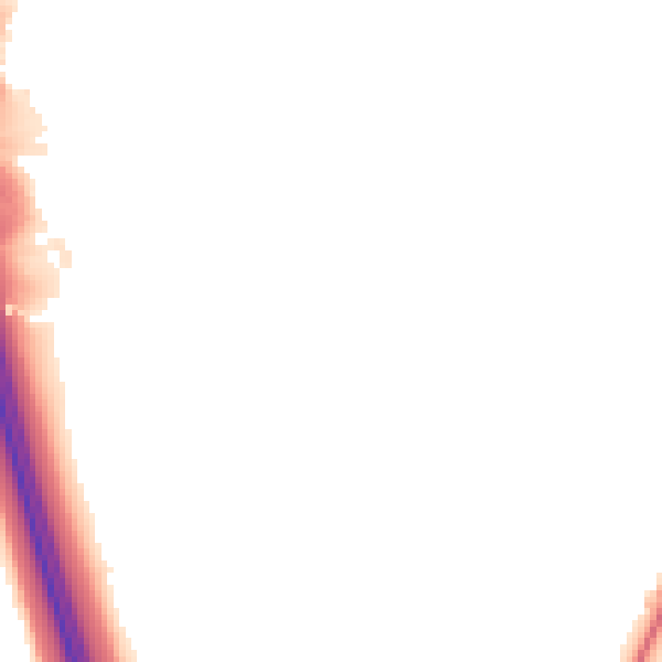 Night-time road noise heatmap for M34 2DQ