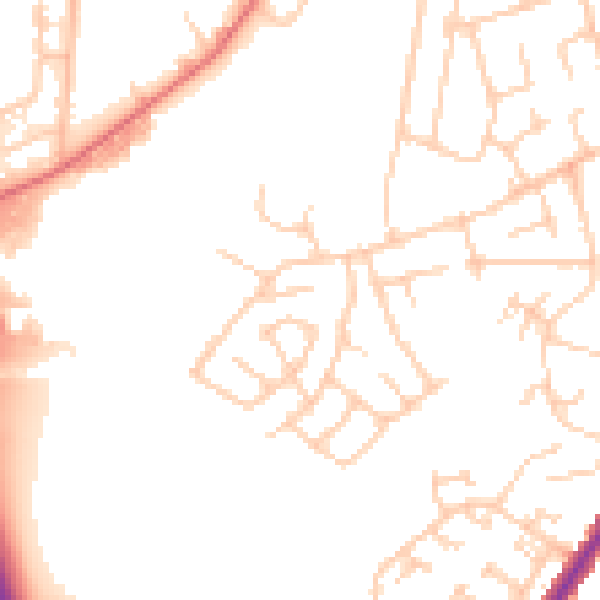 Daytime road noise heatmap for M34 2DS