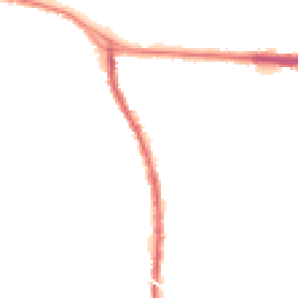 Night-time road noise heatmap for M34 2NF
