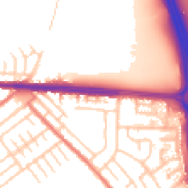 Daytime road noise heatmap for M34 2PF