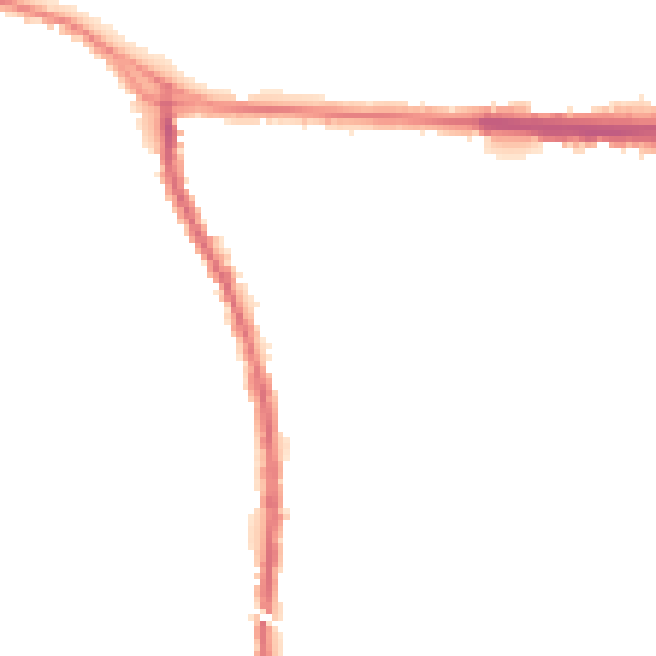 Night-time road noise heatmap for M34 2WE