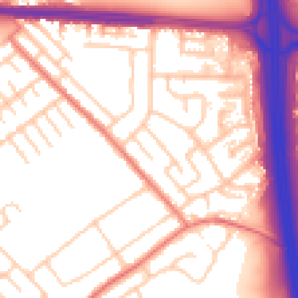 Daytime road noise heatmap for M34 2WY