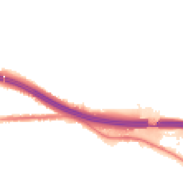 Night-time road noise heatmap for M34 3FB