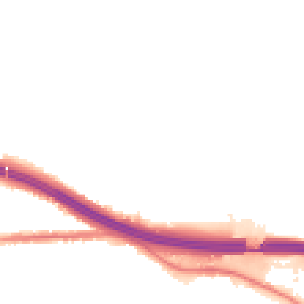 Night-time road noise heatmap for M34 3FD