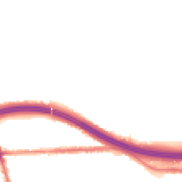 Night-time road noise heatmap for M34 3FJ