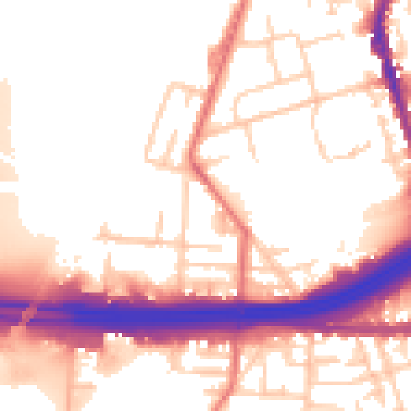 Daytime road noise heatmap for M34 3PL