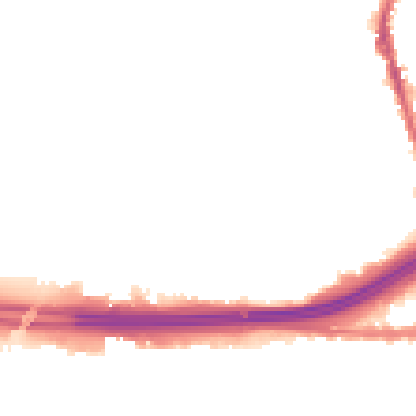 Night-time road noise heatmap for M34 3PL