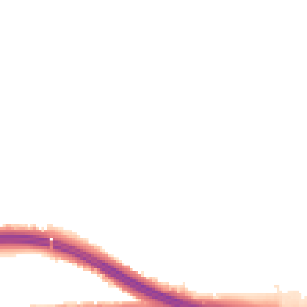 Night-time road noise heatmap for M34 3TN