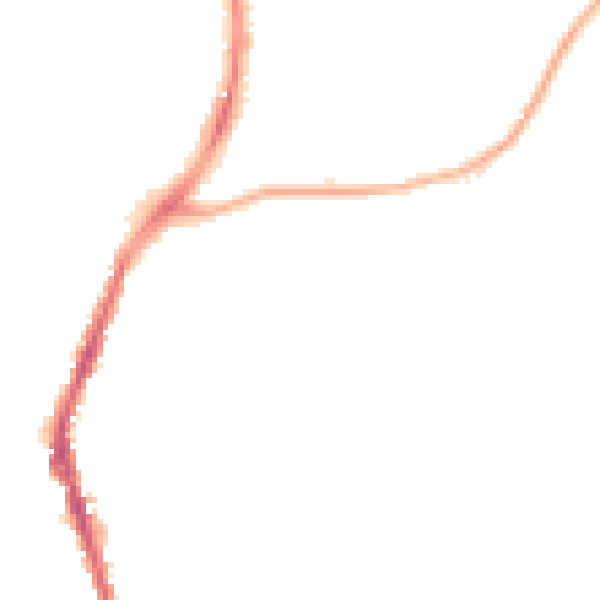 Night-time road noise heatmap for M34 5AH