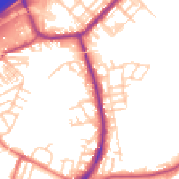 Daytime road noise heatmap for M34 5FH