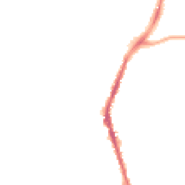 Night-time road noise heatmap for M34 5JZ
