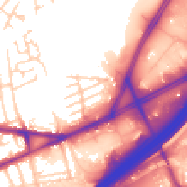 Daytime road noise heatmap for M34 5RE