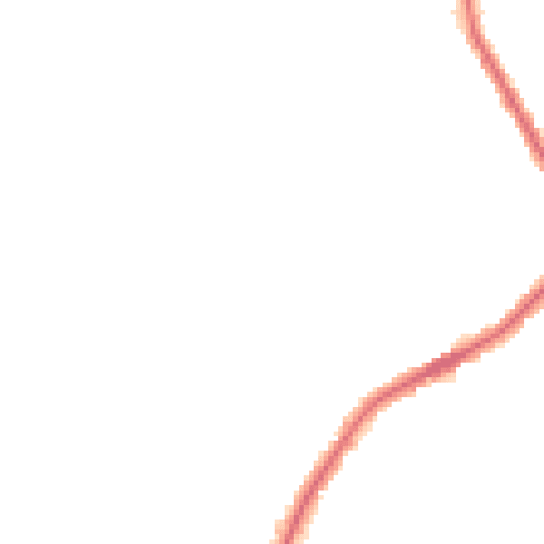 Night-time road noise heatmap for M34 6JL