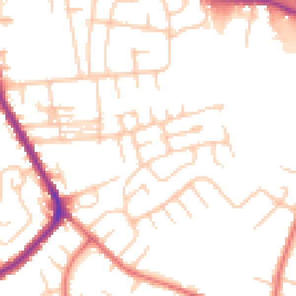 Daytime road noise heatmap for M34 6LU