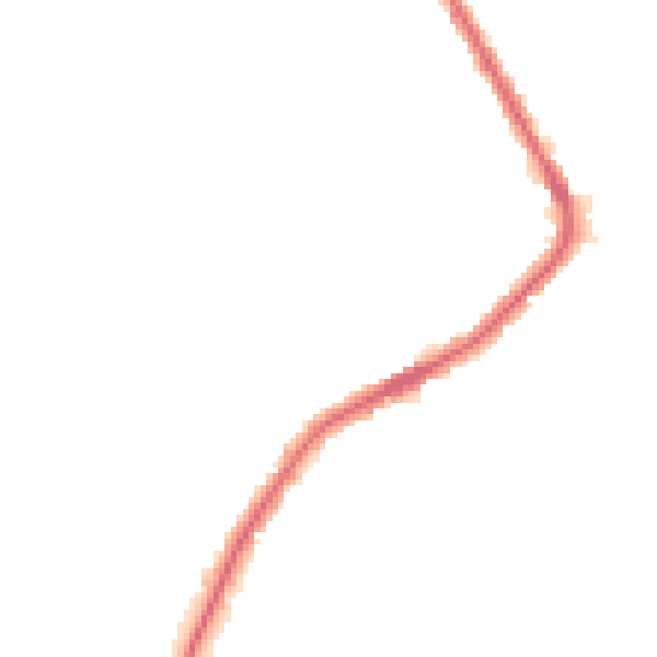Night-time road noise heatmap for M34 6NL