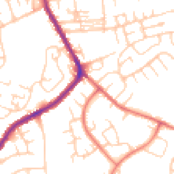 Daytime road noise heatmap for M34 7HF