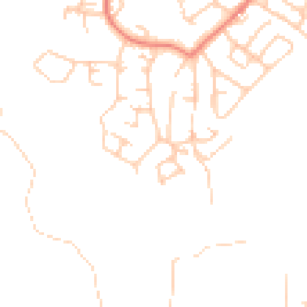 Daytime road noise heatmap for M34 7JQ
