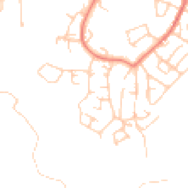 Daytime road noise heatmap for M34 7LT