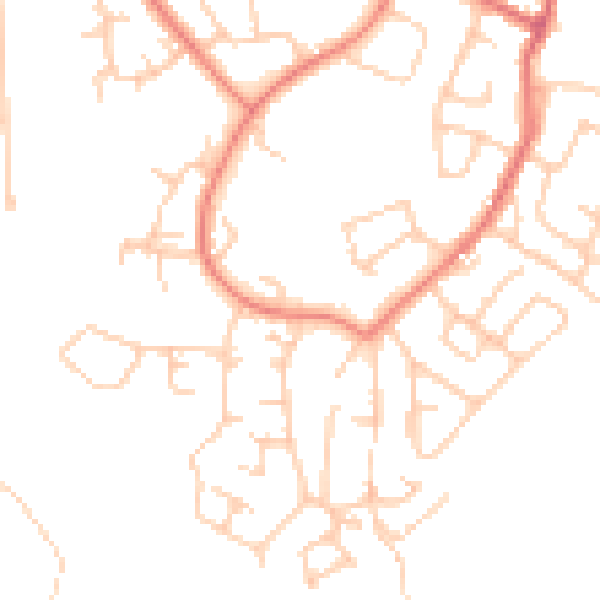 Daytime road noise heatmap for M34 7NX