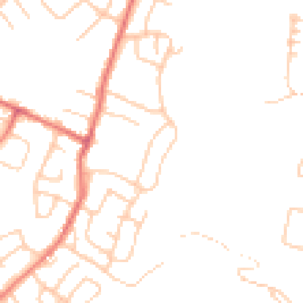 Daytime road noise heatmap for M34 7SJ