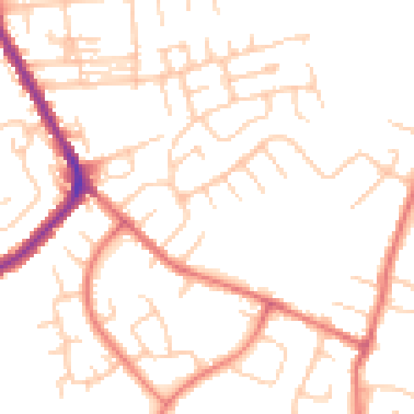 Daytime road noise heatmap for M34 7TH