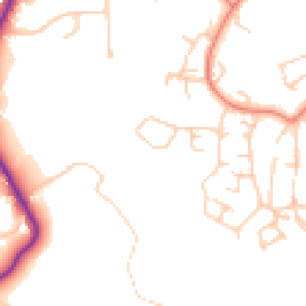 Daytime road noise heatmap for M34 7XA