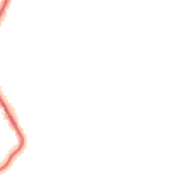 Night-time road noise heatmap for M34 7XA