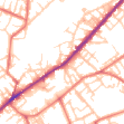 Daytime road noise heatmap for M35 0AA