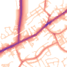 Daytime road noise heatmap for M35 0BA