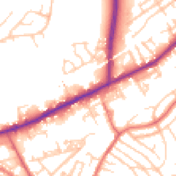 Daytime road noise heatmap for M35 0BH