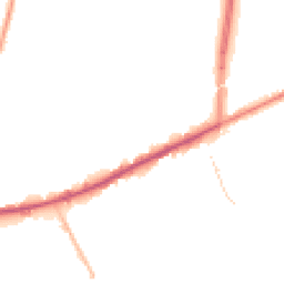 Night-time road noise heatmap for M35 0BJ