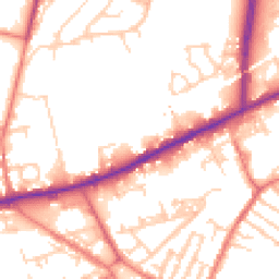 Daytime road noise heatmap for M35 0BN