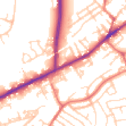 Daytime road noise heatmap for M35 0BX