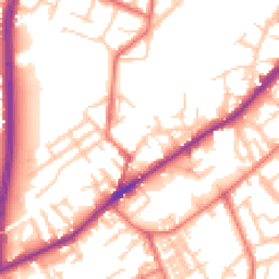 Daytime road noise heatmap for M35 0DJ