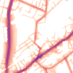 Daytime road noise heatmap for M35 0DN