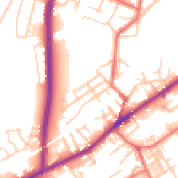 Daytime road noise heatmap for M35 0DT