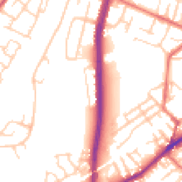 Daytime road noise heatmap for M35 0DY