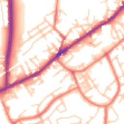 Daytime road noise heatmap for M35 0EQ