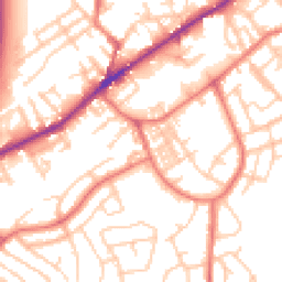 Daytime road noise heatmap for M35 0FZ